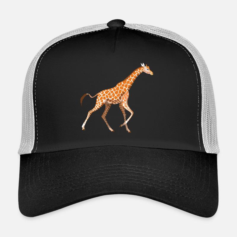 Giraffe - Trucker Cap - Schwarz/Steingrau