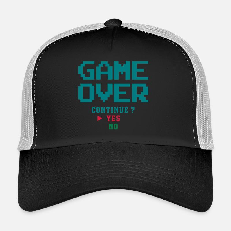 Game over - Trucker Cap - black/stone grey