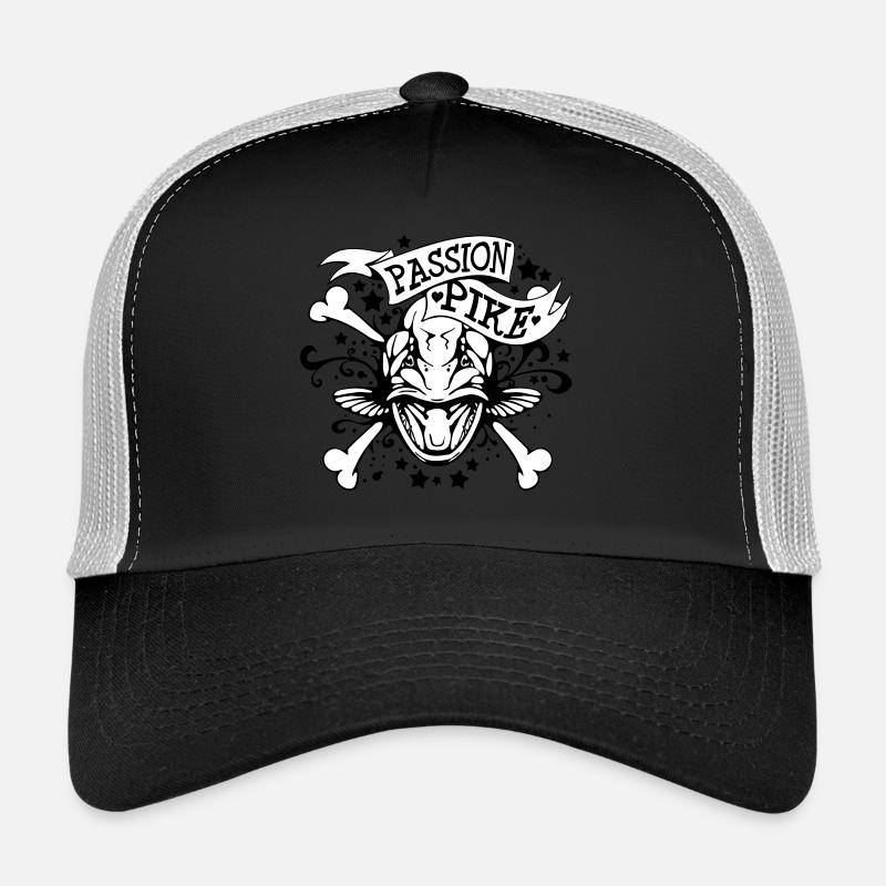 PASSION PIKE - Casquette trucker  - noir/gris pierre