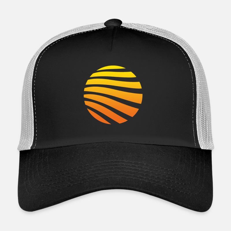 Sunset - Trucker Cap - Schwarz/Steingrau