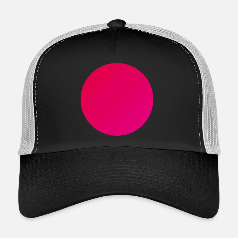 Kreis in warmen Rot Trucker Cap