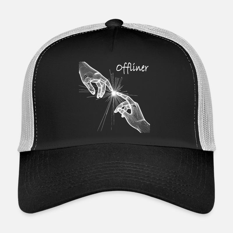 Hände Offliner - Trucker Cap - Schwarz/Steingrau