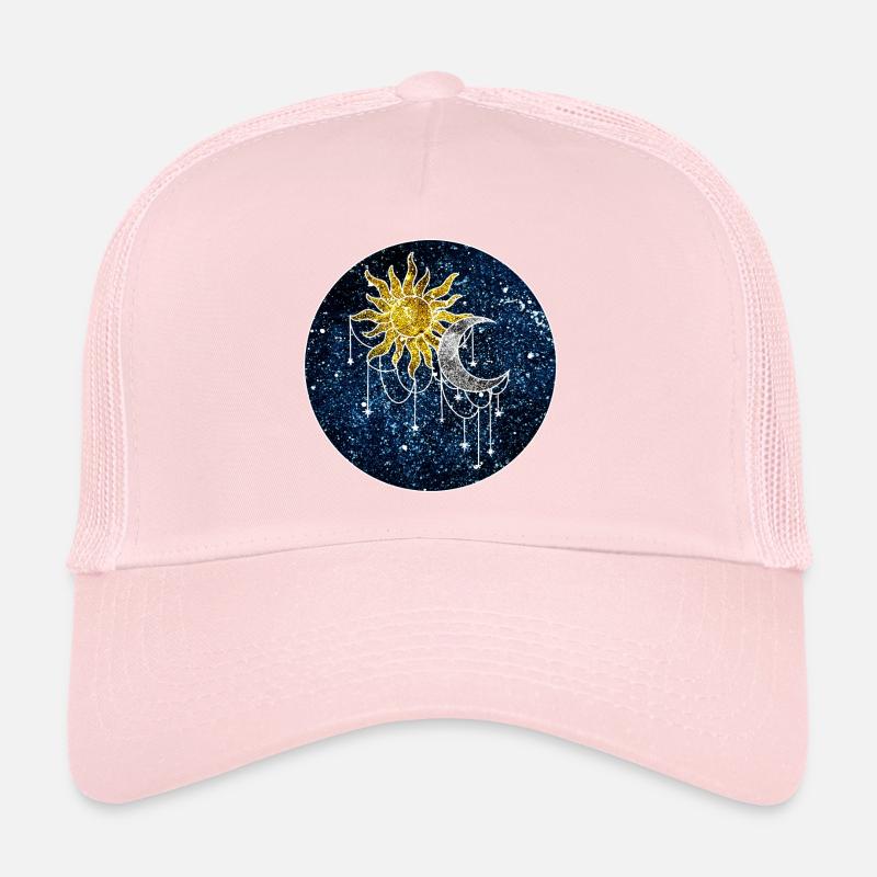 Soleil et Lune cosmiques Casquette trucker 