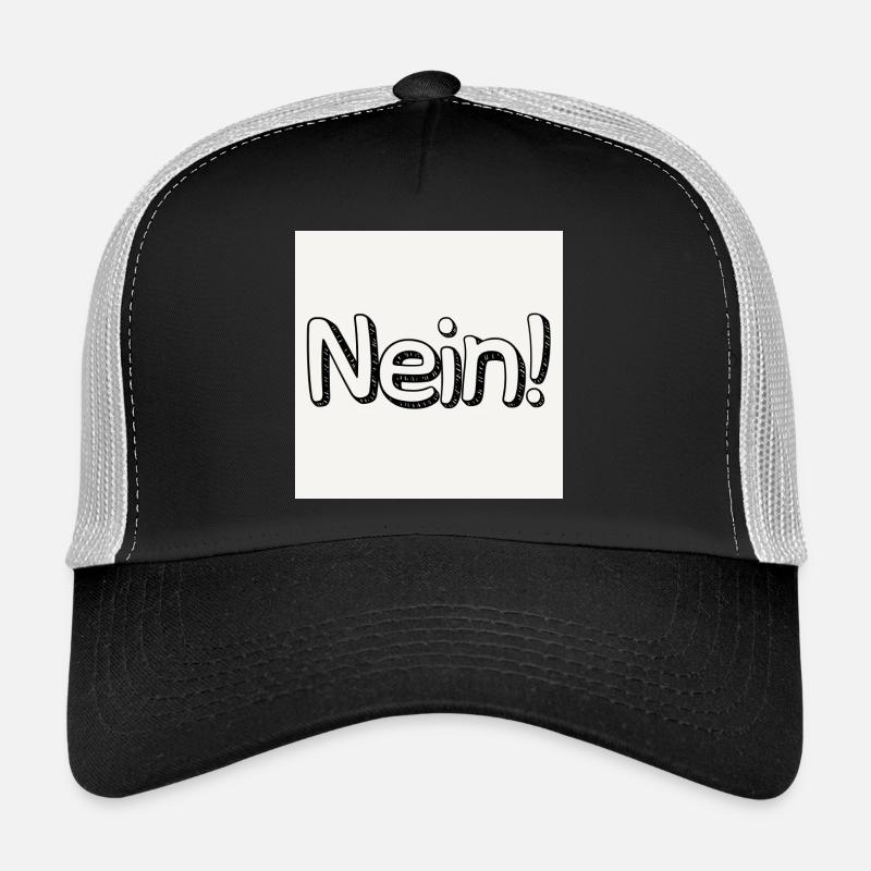 Playful No lettering for creative designs - Trucker Cap - black/stone grey