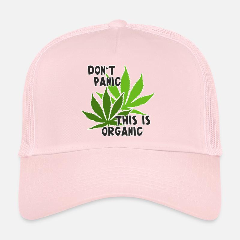 Feuilles de cannabis - Pas de panique, c’est bio 1 Casquette trucker 