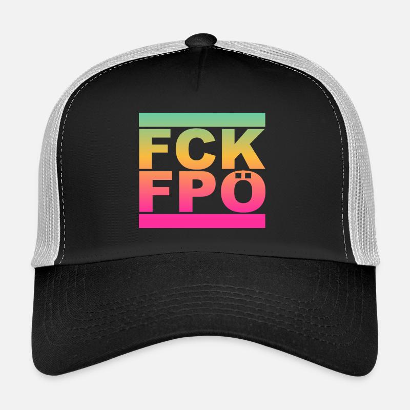 FCK FPÖ - Regenbogenfarben - Gegen Rechts Trucker Cap