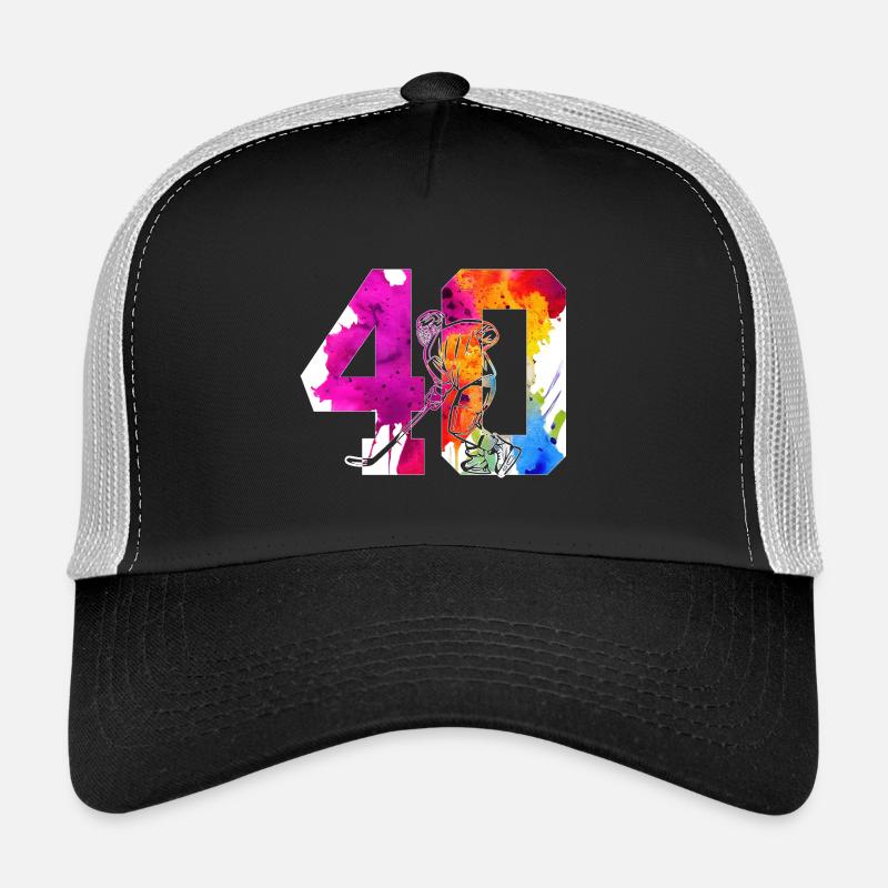 NUMMER 40 EISHOCKEY 40. GEBURTSTAG Trucker Cap