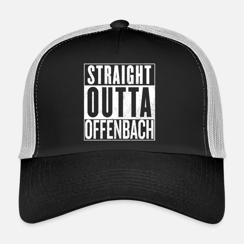 Straight Outta Offenbach - Trucker Cap - black/stone grey