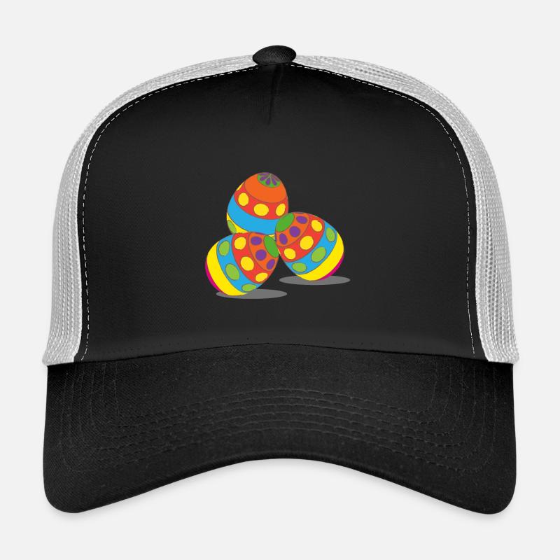 Oeufs de pâques, pâques, joyeuses pâques, heureux est Casquette trucker 