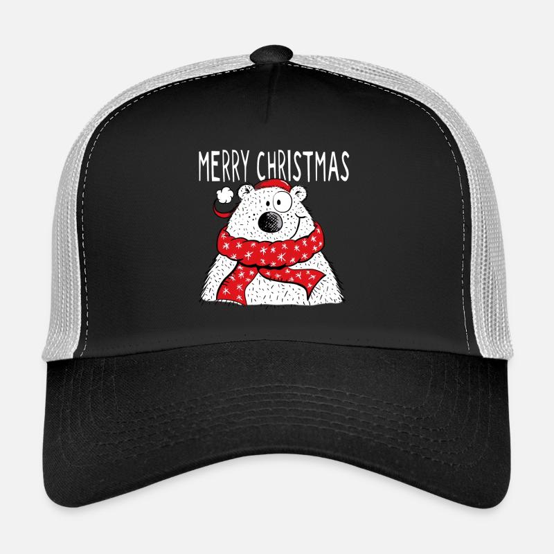Joyeux Noël Ours - Hiver - Noël - Cadeau Casquette trucker 