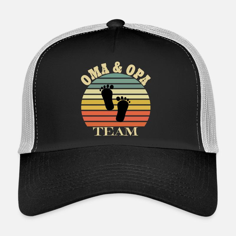Oma & Opa - Trucker Cap - Schwarz/Steingrau