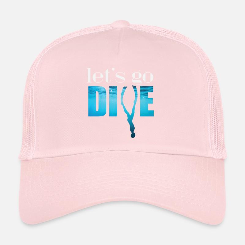 lets go dive Trucker Cap