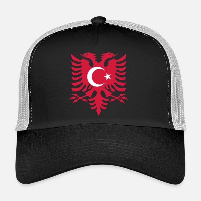 Albania Turkey flag Trucker Cap