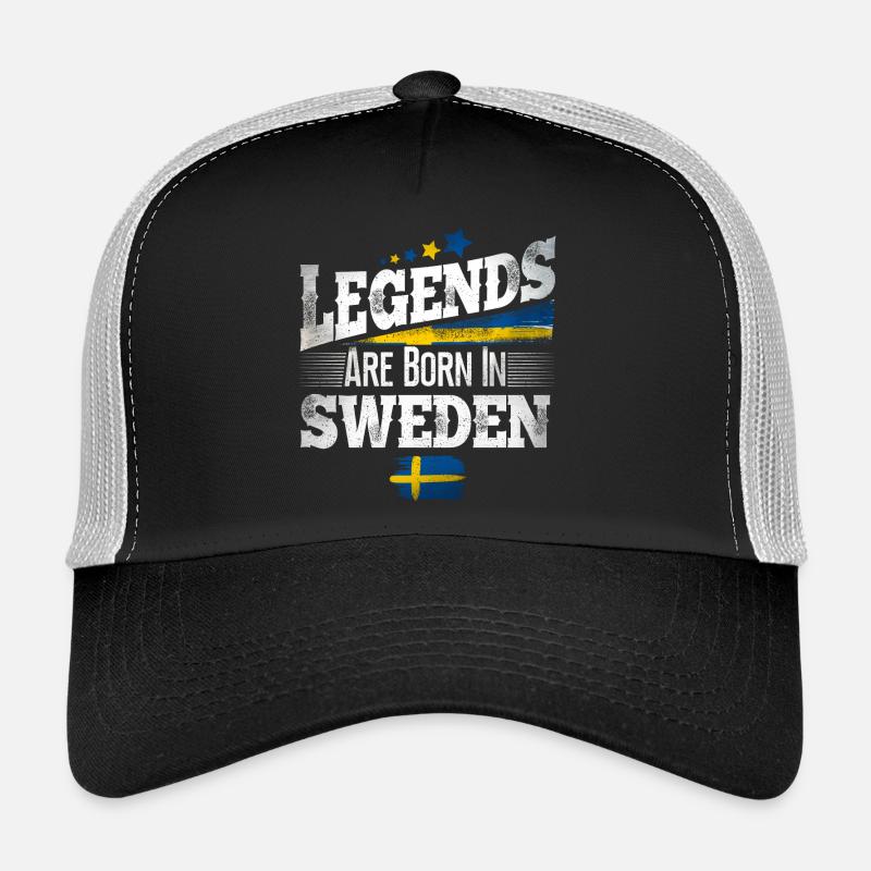 Schweden Legenden - Trucker Cap - Schwarz/Steingrau