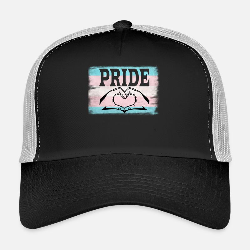 Transgender Pride - Trucker Cap - black/stone grey