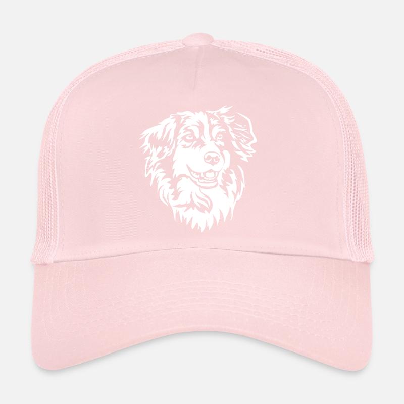 Australian Shepherd Kopf "Black Edition" Trucker Cap