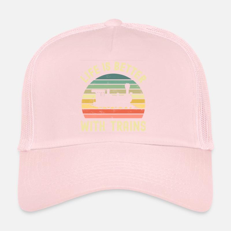 Train de locomotive de chemin de fer Casquette trucker 