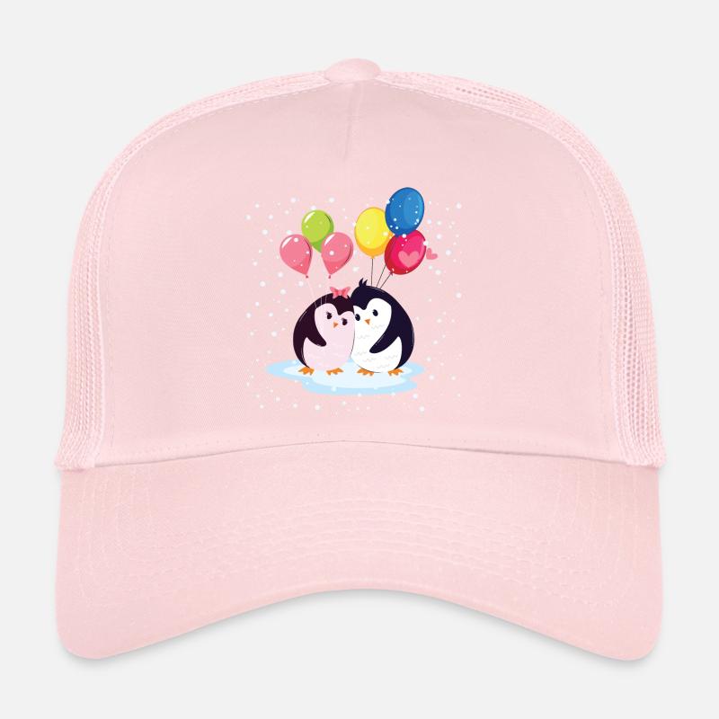 Pinguine mit Luftballons Trucker Cap