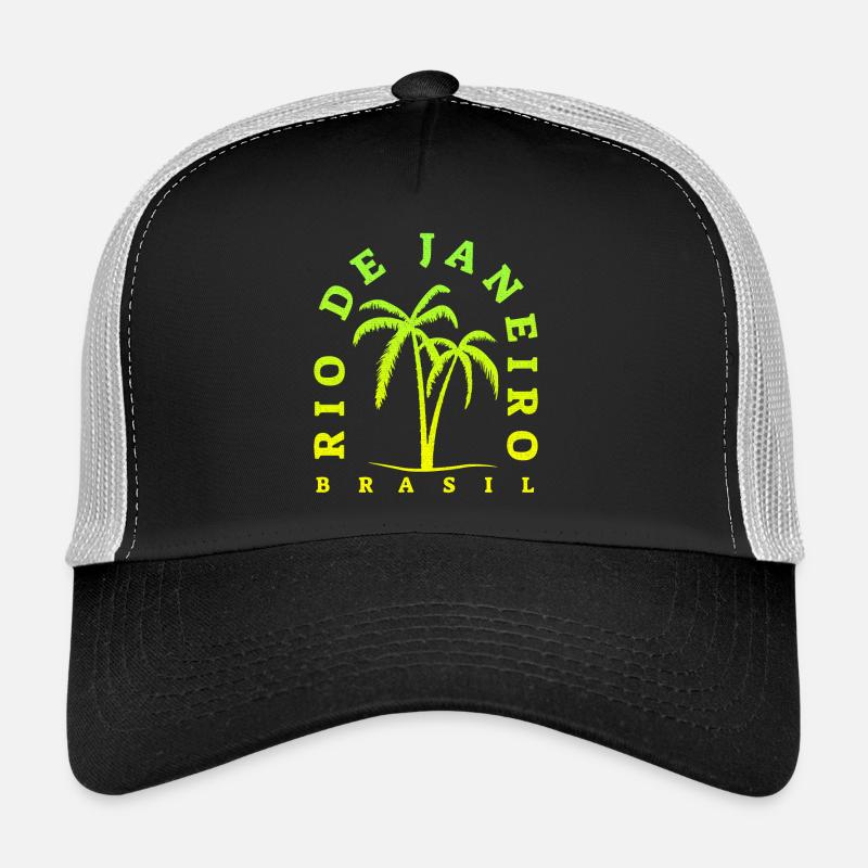 Rio Palm Neon Brasil Casquette trucker 