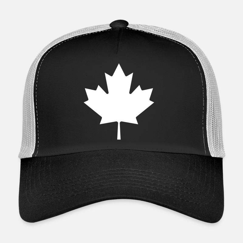 Farbe bekennen – Kanada (dunkel) - Trucker Cap - Schwarz/Steingrau