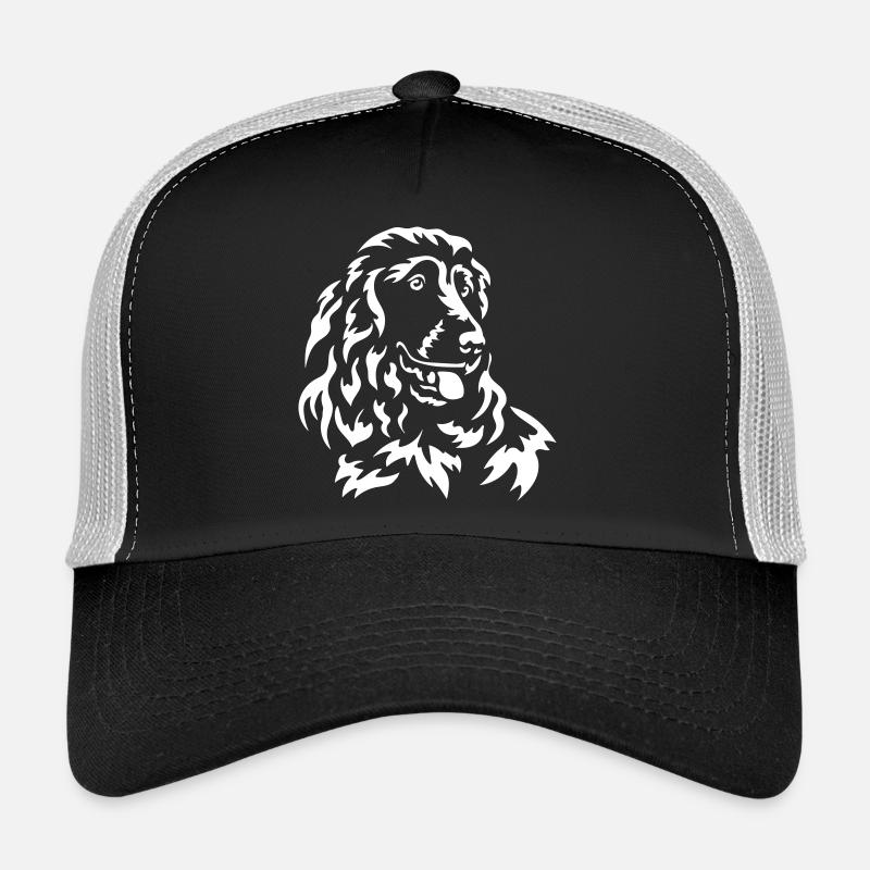 Cocker Spaniel Head "Black Edition" Trucker Cap