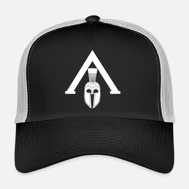 Symbole spartiate blanc Casquette trucker 