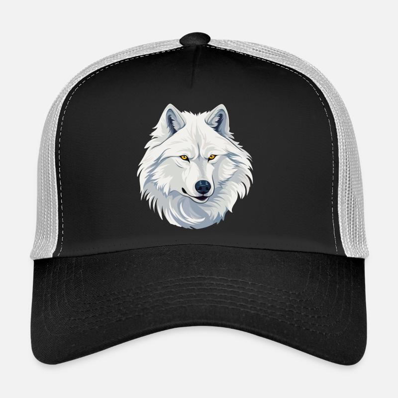 Loup Blanc - Casquette trucker  - noir/gris pierre