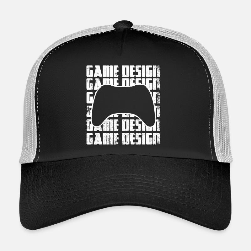Game Designer - Trucker Cap - Schwarz/Steingrau