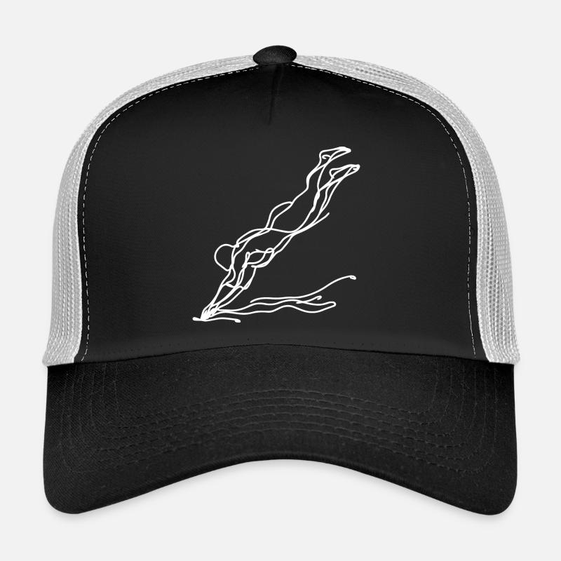 Schwimmer Mädchen Skizze Trucker Cap
