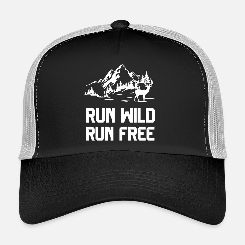 Trail Running - Run Wild, Run Free Casquette trucker 
