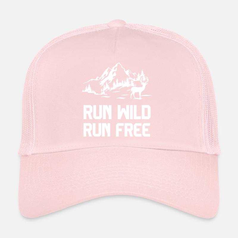 Trail Running - Run Wild, Run Free Casquette trucker 
