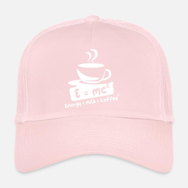 E= mc2 Kaffee lustige Sprüche Einstein Cafe Symbol Trucker Cap