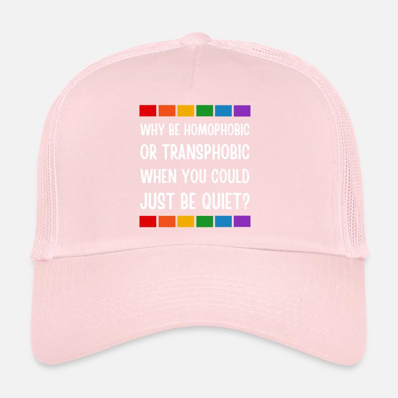 LGBT. Warum homophob oder transphob sein? Trucker Cap