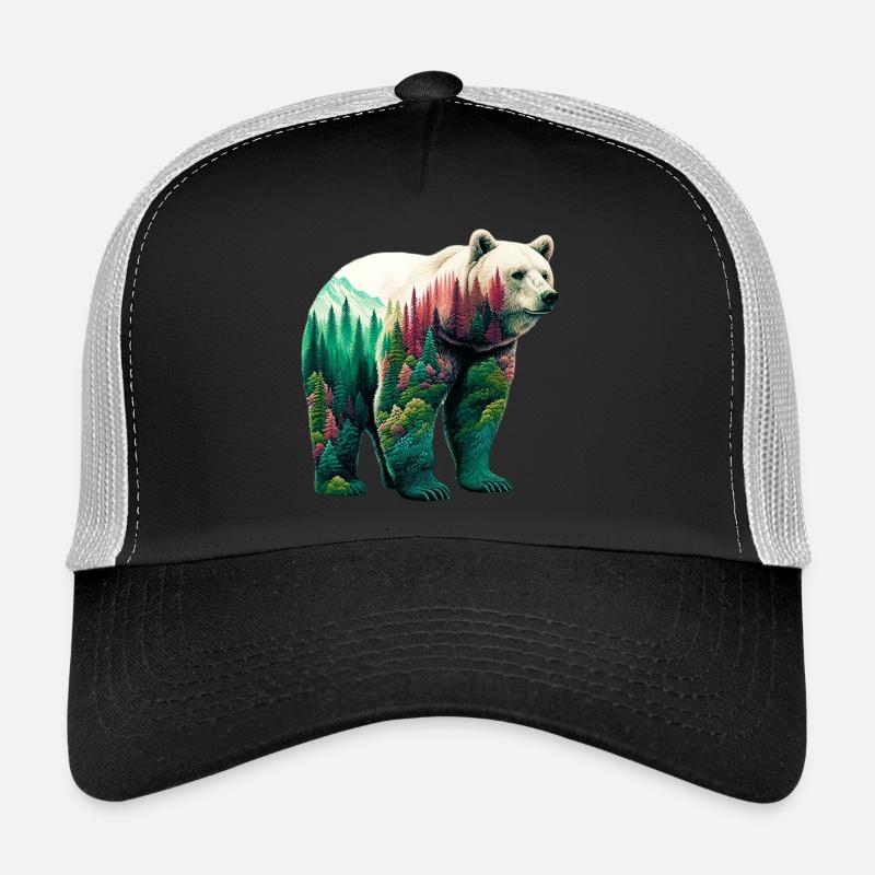 Bear - Trucker Cap - black/stone grey