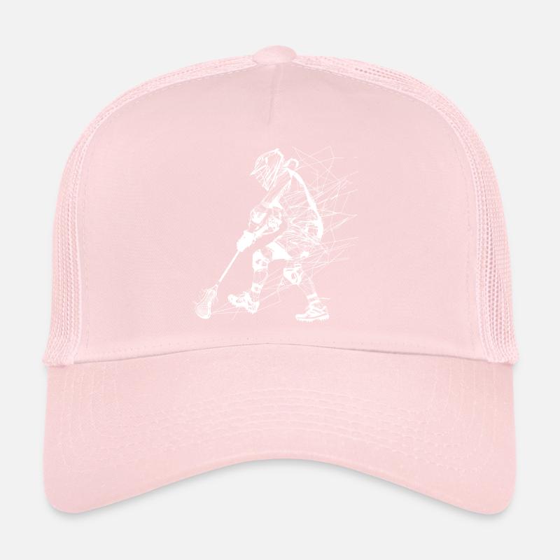 Dessin au trait du joueur de crosse Casquette trucker 