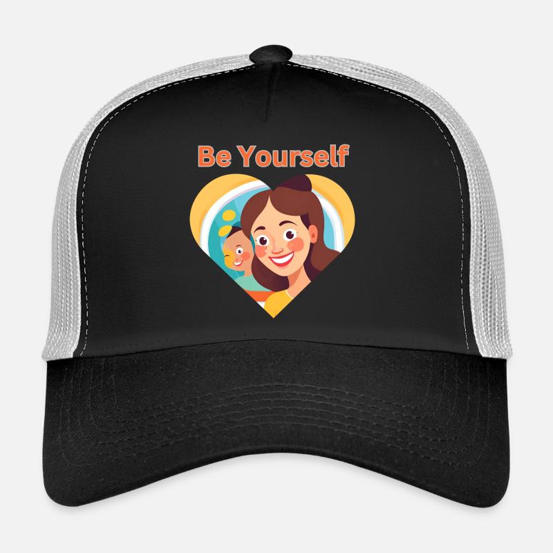 Be Yourself - Trust, Self-Love & Strength - Trucker Cap - black/stone grey