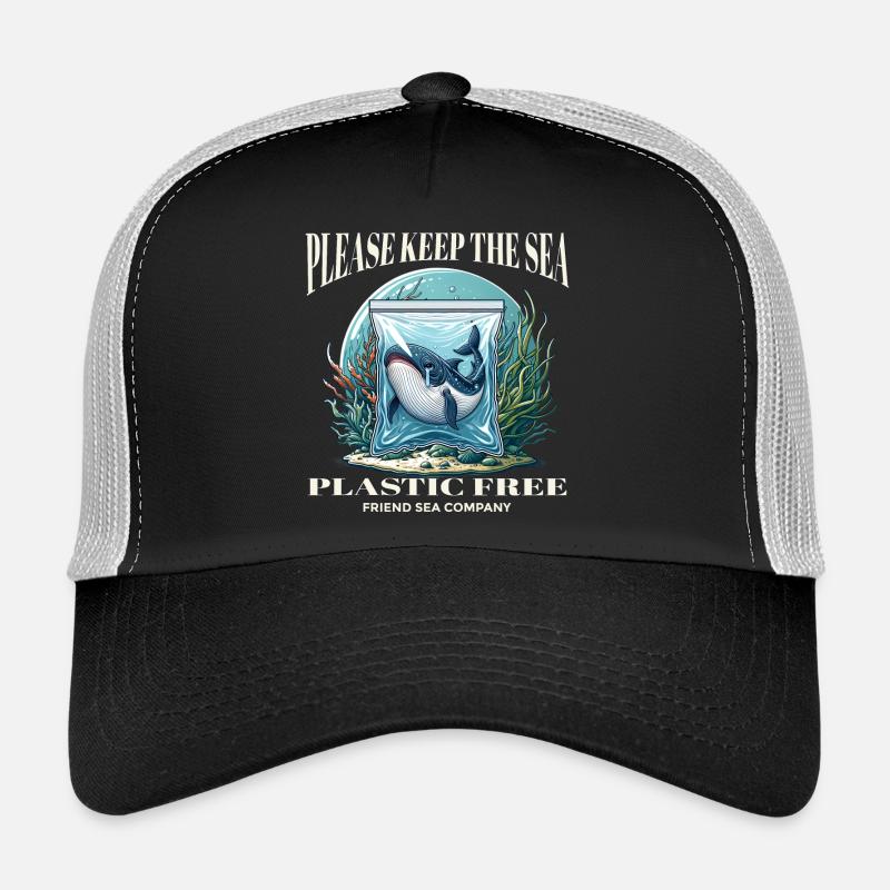 Whales and plastic Trucker Cap