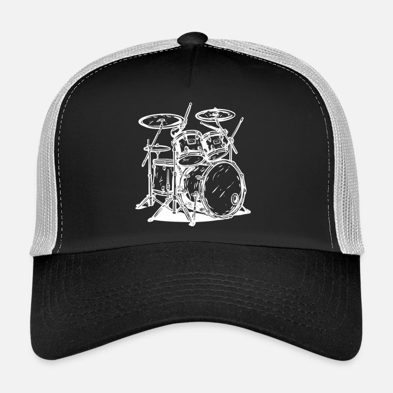 Dessin au trait de batterie Casquette trucker 