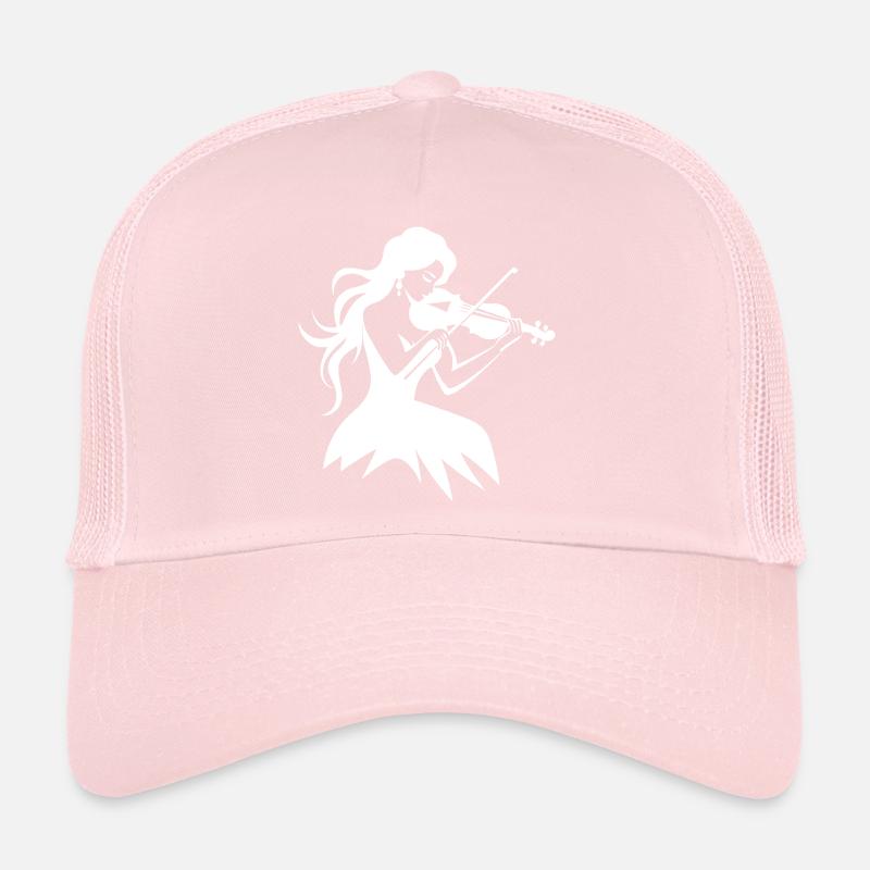 Dessin de fille de violon Casquette trucker 