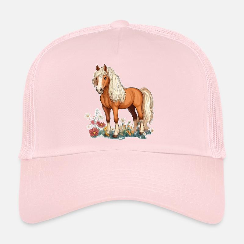 Pferd auf Wiese Trucker Cap