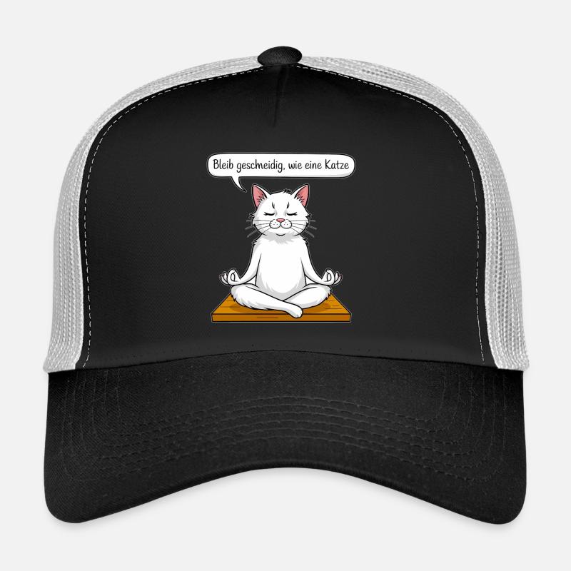 Cat Meditation Trucker Cap