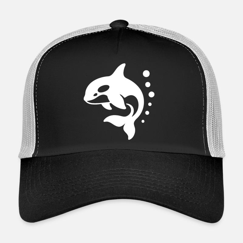 Dynamische Delfinkunst für Active Wear Trucker Cap