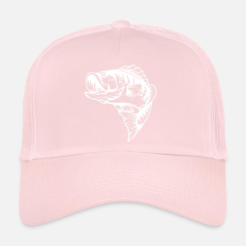 Detailed Fish Skeleton Illustration Trucker Cap