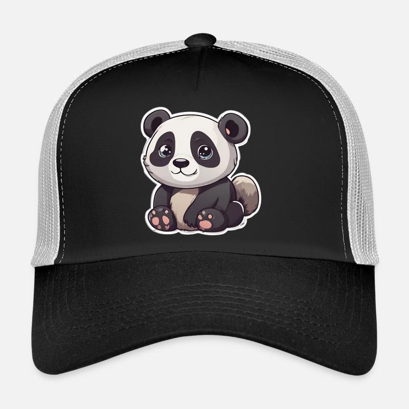 Panda mignon aux grands yeux Casquette trucker 
