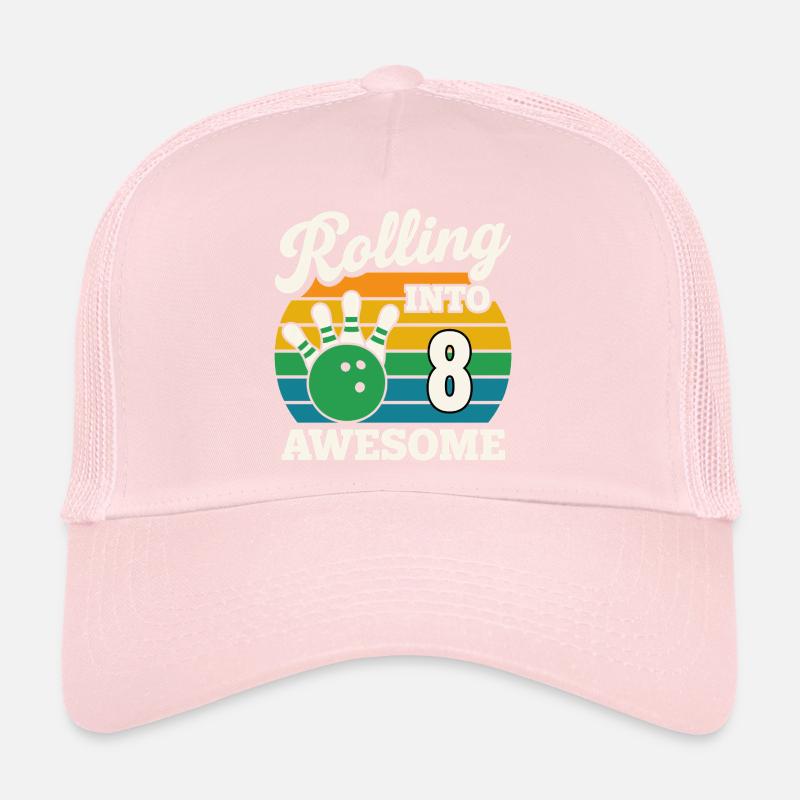 Bowling dans le design impressionnant du 8e anniversaire Casquette trucker 