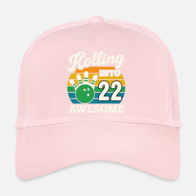 Bowling 22 Célébration Anniversaire Graphique Casquette trucker 