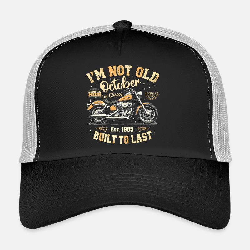 Birthday October 1985 Anniversary October 1985 Trucker Cap
