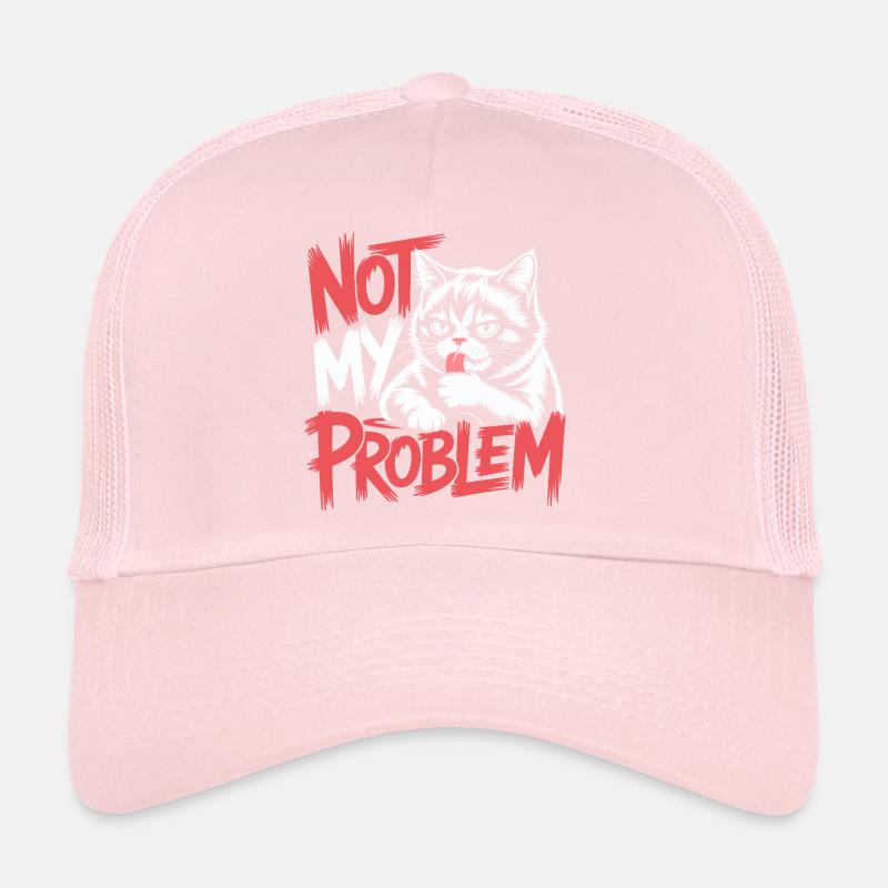 Pas mon problème chat Casquette trucker 