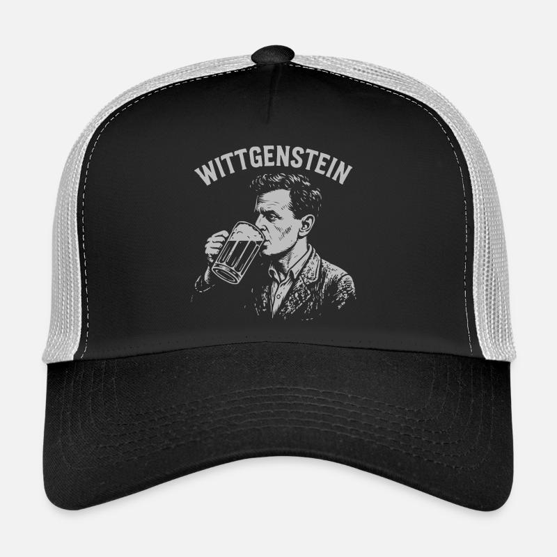 Whittgenstein Bier Trinken Illustration Trucker Cap