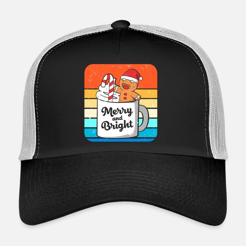 Gingerbread Christmas Gingerbread Man Gingerbread - Trucker Cap - black/stone grey